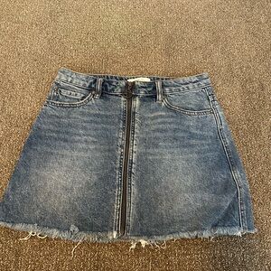 We The Free Casual Blue A-Line Mini Skirt